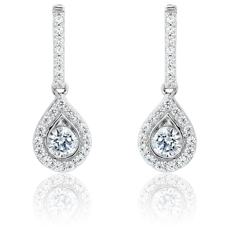Boucles D'oreilles Pendantes En Or Plaqué 18k Avec Zircons 5A – Pour Femmes, Design élégant (45x18 Mm)