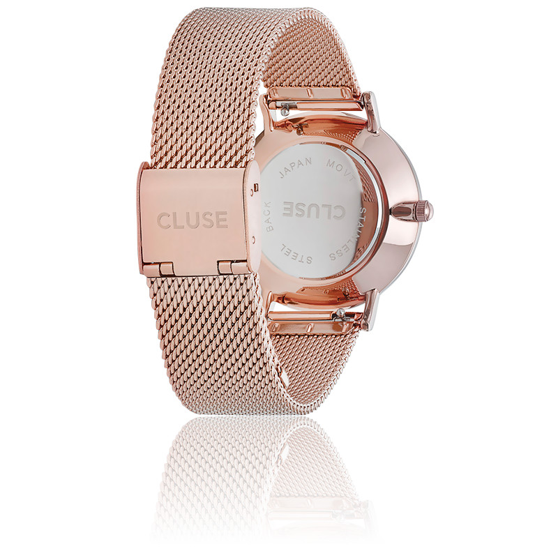 montre or rose cluse