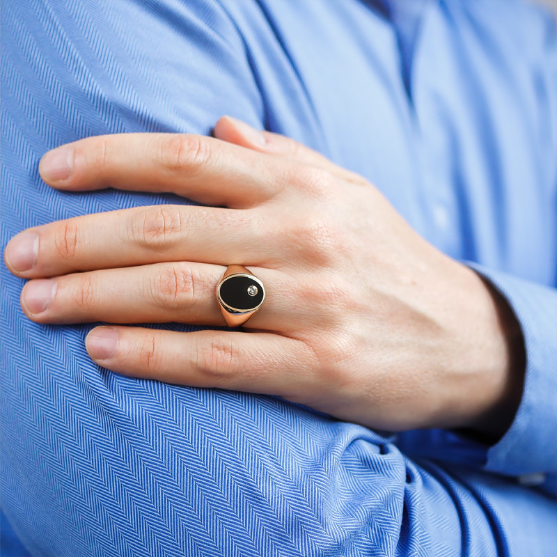 Bague or onyx Clearance