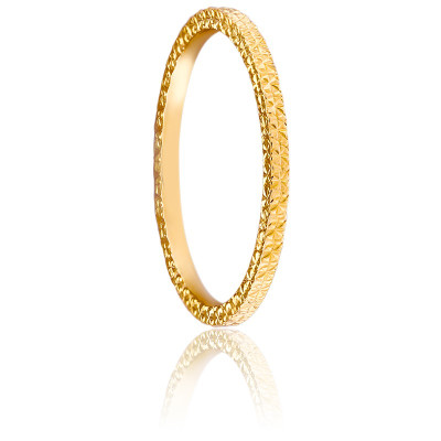 Alliance ruban en or jaune 18 carats largeur 3.5mm