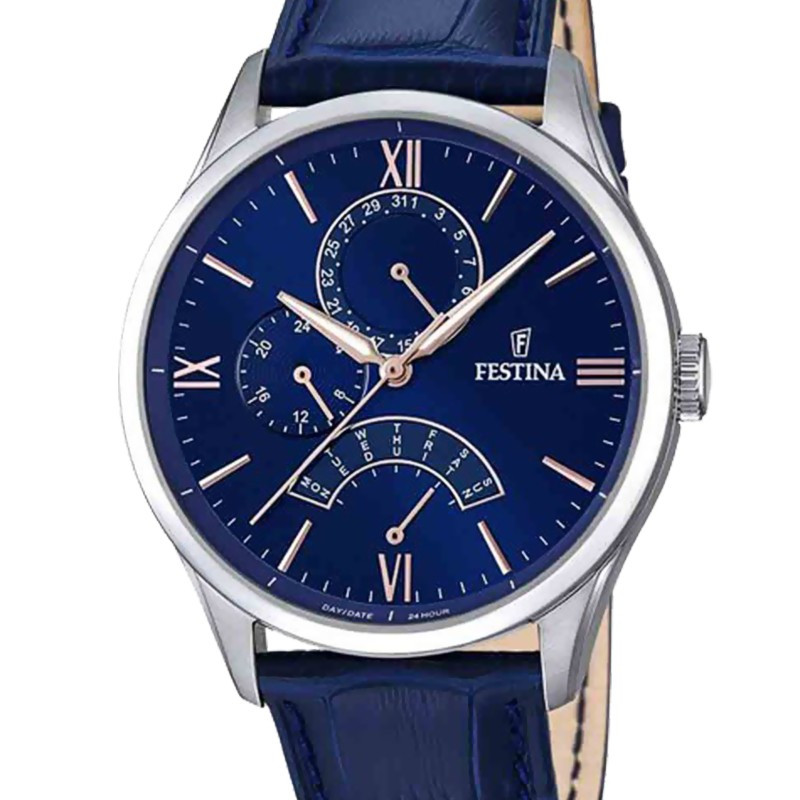 Montre Retro Homme Bleu Nuit F16823/3 - Festina