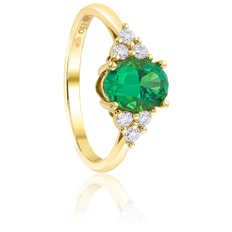 Bague emeraude or 18k Clearance