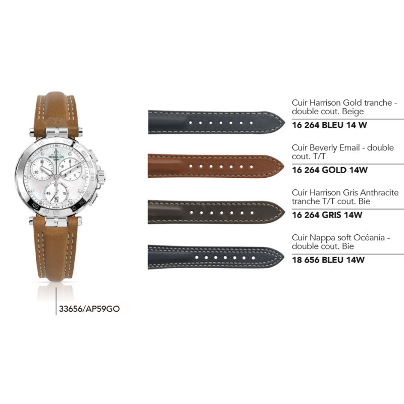 Bracelets en cuir pour série 33656/... - Herbelin