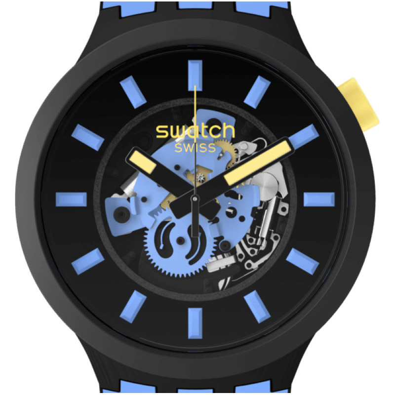 Montre Big Bold Bioceramic Bleue SB03B108 - Swatch