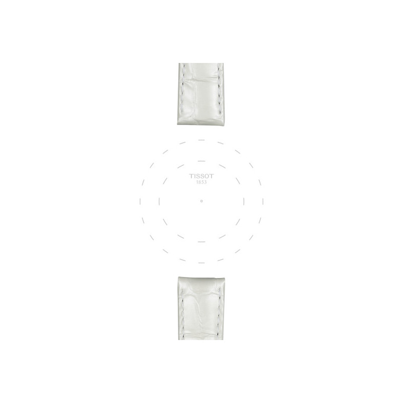 Bracelet de montre Officiel Tissot Cuir Blanc 16 mm T852036795 - Tissot