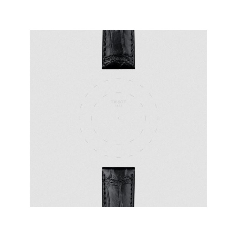 Bracelet de montre Officiel Tissot Cuir Noir 20 mm T852043012 - Tissot