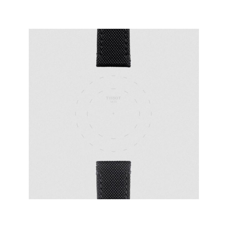 Bracelet de montre Officiel Tissot Tissu Noir 21 mm T852043157 - Tissot