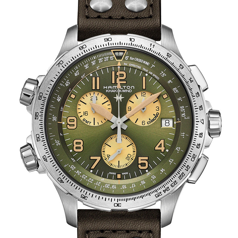 Montre X-Wind GMT Chrono Quartz H77932560 - Hamilton