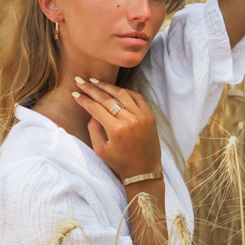 PROMO Boucles d'Oreilles Créoles Talisman en Plaqué Or, Diamètre 27 mm - Skalli OCARAT.COM BIJOUTERIE N°1