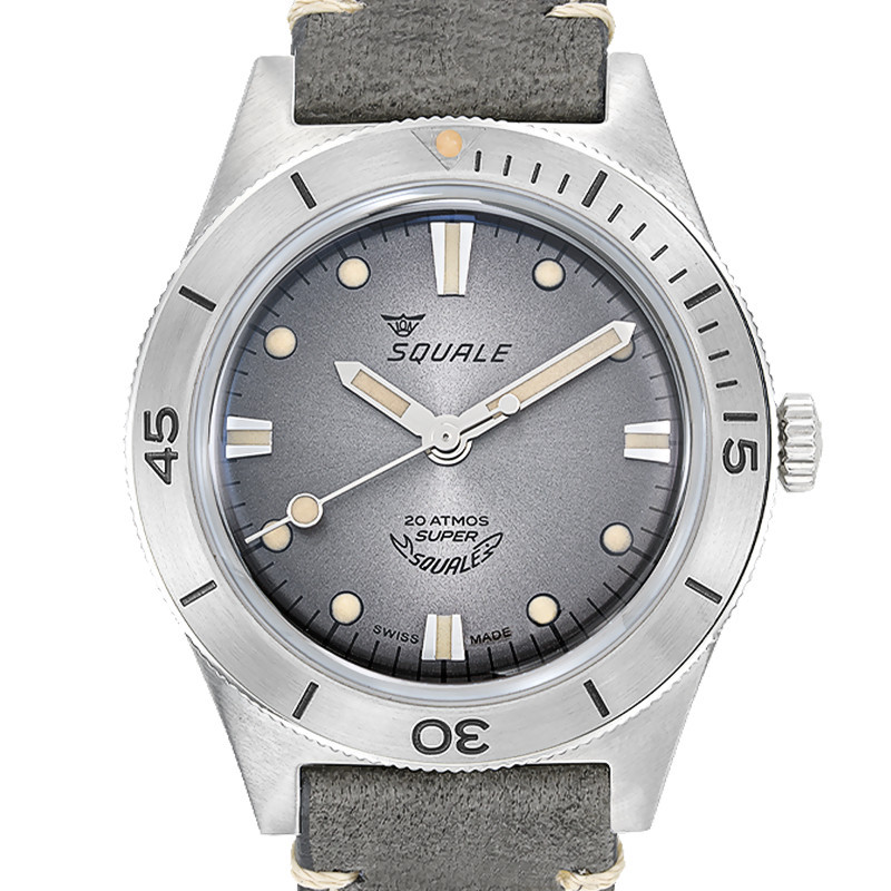 Montre Super-Squale Sunray Grey Leather SUPERSSG.PG - Squale