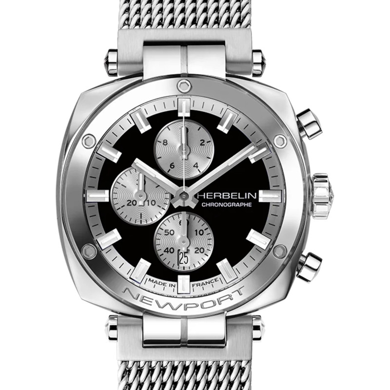 Montre Newport Heritage Chrono 35664AP24B - Herbelin