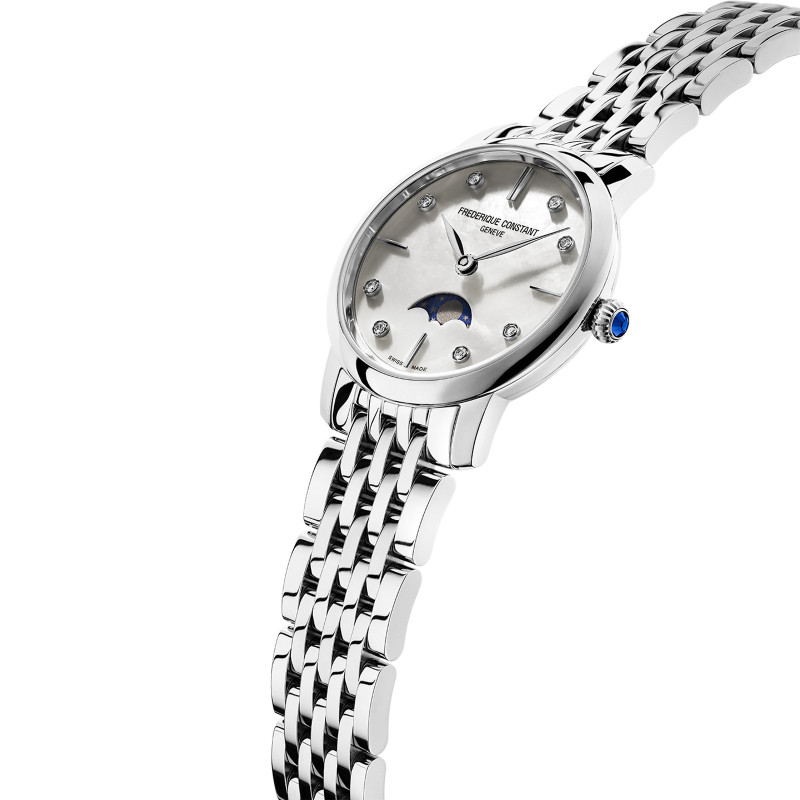 Montre Slimline Ladies Moonphase FC-206MPWD1S6B - Frédérique Constant