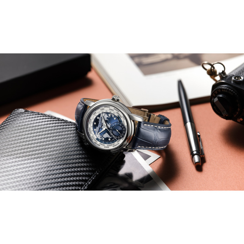 Montre Manufacture Classic Worldtimer FC-718NWWM4H6 - Frédérique Constant