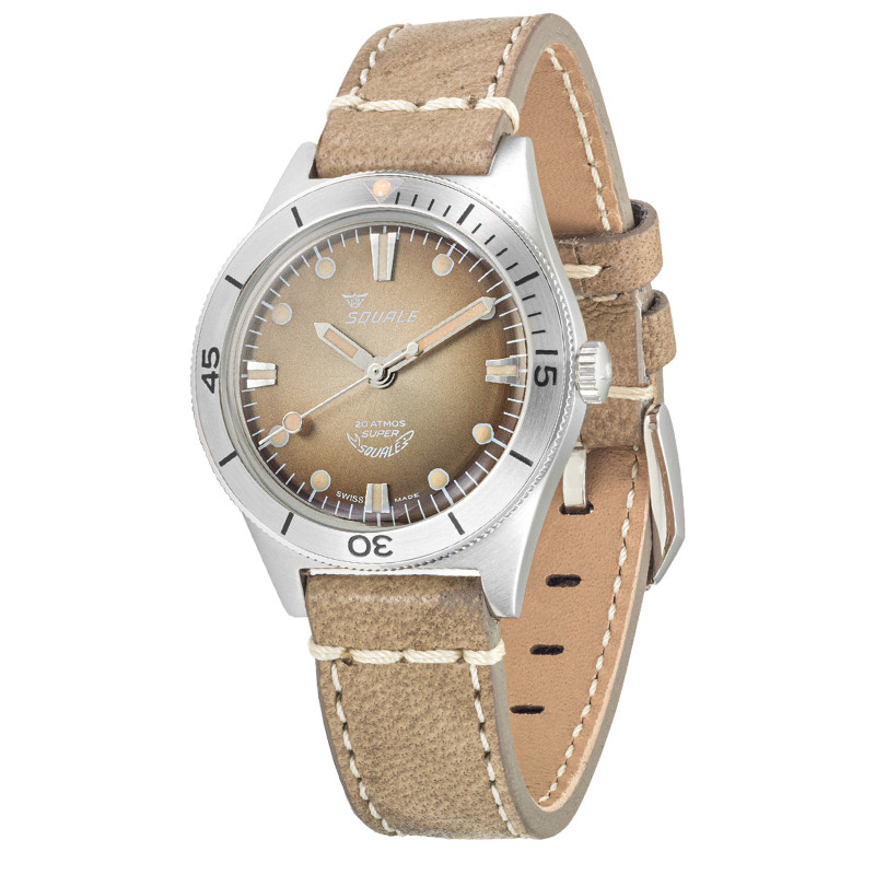 Montre Super-Squale Sunray Brown Leather SUPERSSBW.PBW - Squale