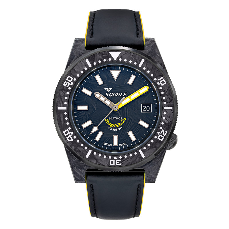 Montre T-183 Forged Carbon Yellow T183AFCY.RLY - Squale