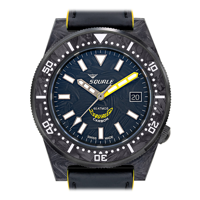 Montre T-183 Forged Carbon Yellow T183AFCY.RLY - Squale