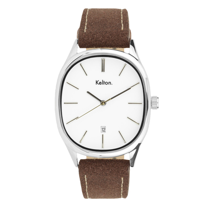 Montre Grande Colorama Blanche 9124322 - Kelton