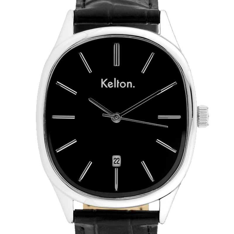 Montre Grande Colorama Noire 9124312 - Kelton