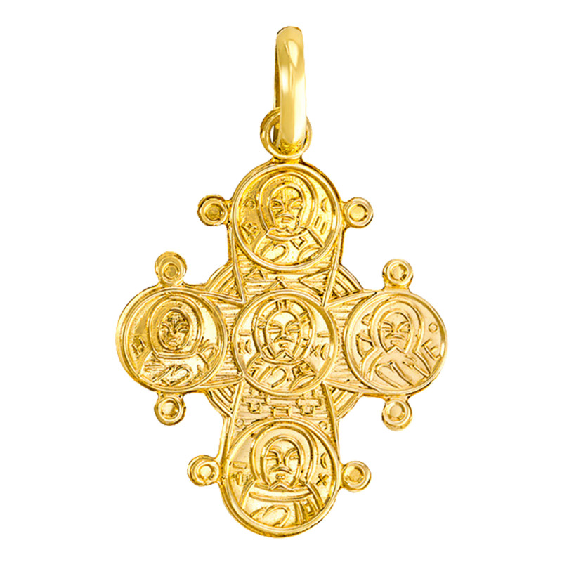 PROMO Pendentif Croix Bords Ronds en Or Jaune 750 - Vandona OCARAT.COM BIJOUTERIE N°1