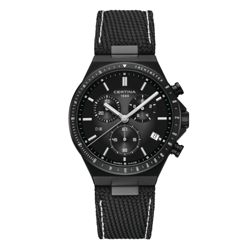 Montre DS-7 Chronograph Acier Noir C0434173808100 - Certina