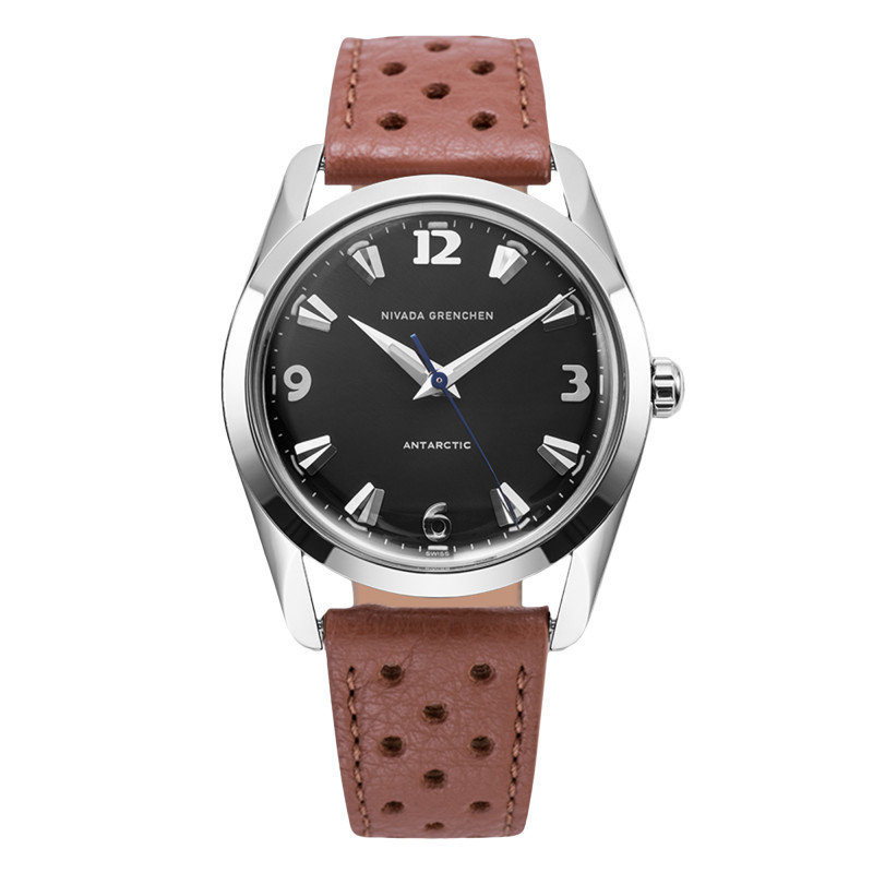 Montre Antarctic 35mm Black White Luminova 35002M - Nivada Grenchen