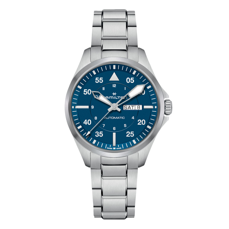Montre Khaki Aviation Pilot Day-Date 42 mm H64635140 - Hamilton