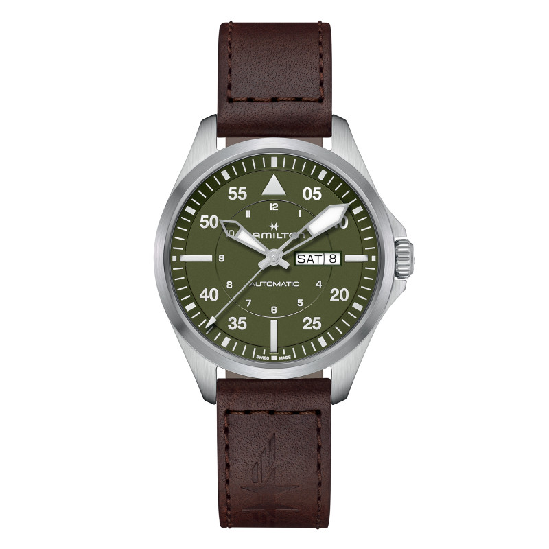 Montre Khaki Aviation Pilot Day-Date 42 mm H64635560 - Hamilton