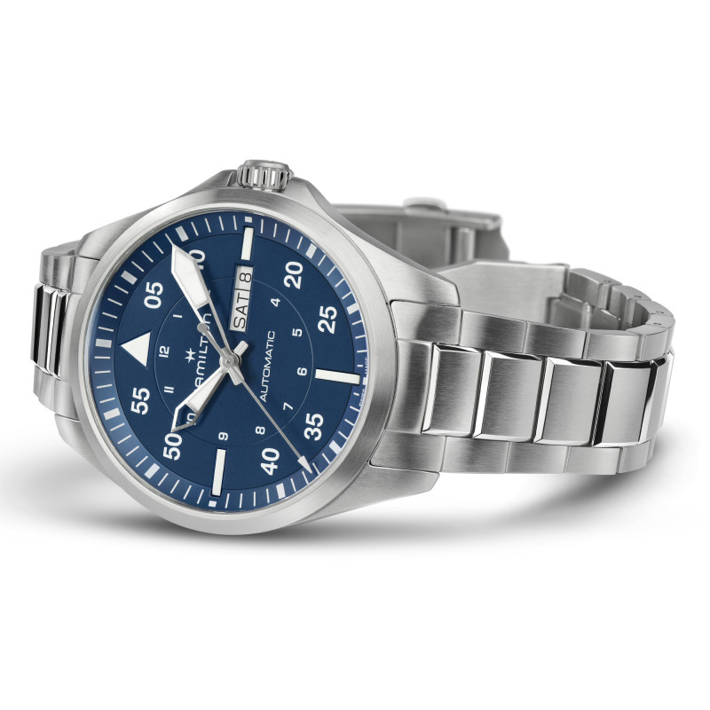 Montre Khaki Aviation Pilot Day-Date 42 mm H64635140 - Hamilton