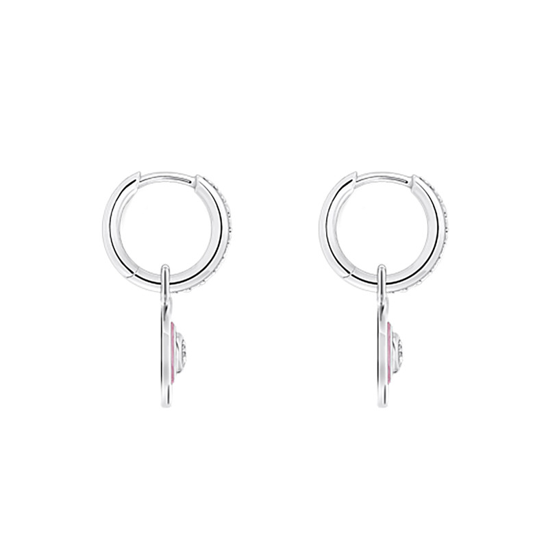 PROMO Boucles d'Oreilles Créoles Cosmic Amulets Coeur en Argent 925 & Oxydes de Zirconium Blancs - CR723-691-9 - Thomas Sabo OCARAT.COM BIJOUTERIE N°1