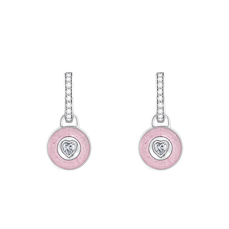 PROMO Boucles d'Oreilles Créoles Cosmic Amulets Coeur en Argent 925 & Oxydes de Zirconium Blancs - CR723-691-9 - Thomas Sabo OCARAT.COM BIJOUTERIE N°1