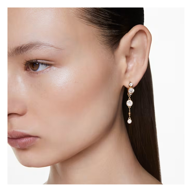 PROMO Boucles d'Oreilles Imber en Métal Doré & Cristaux Blancs - 5680097 - Swarovski OCARAT.COM BIJOUTERIE N°1