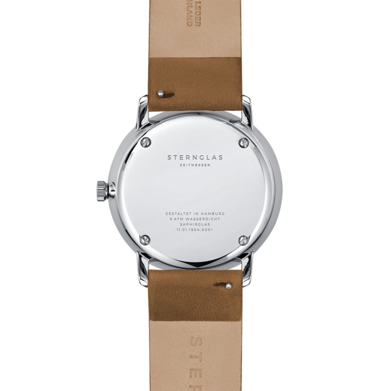 PROMO Montre Naos Blue Silver Premium Brown S01-NA06-PR01 - Sternglas OCARAT.COM BIJOUTERIE N°1