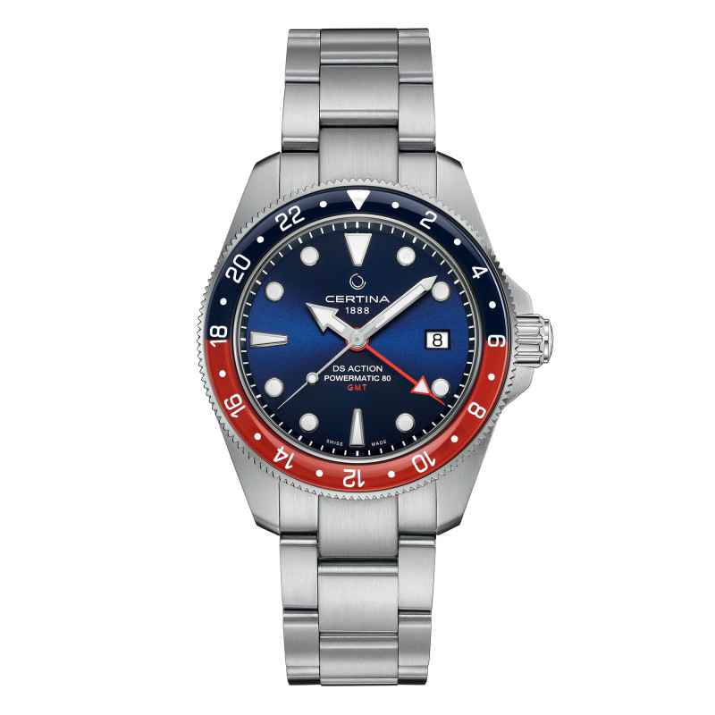 Montre DS Action GMT Powermatic 80 C0329291104100 - Certina