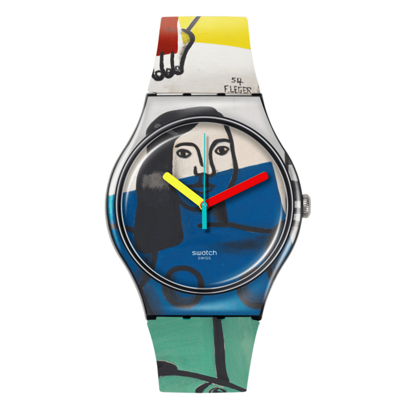 Montre Leger's Two Women Holding Flowers Swatch x Tate Gallery SUOZ363 - Swatch