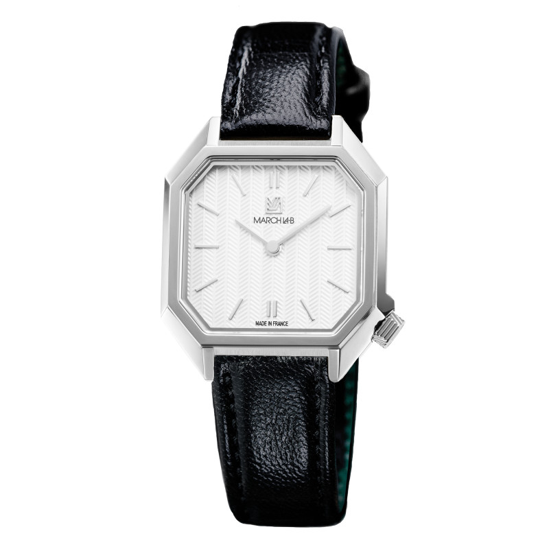 Montre Milady Mansart Chevrons Blancs - March LAB