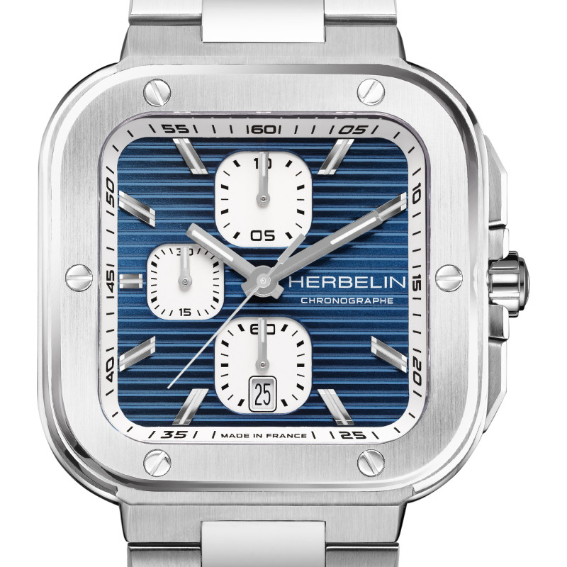 Montre Cap Camarat Square Chronograph 35646B25 - Herbelin