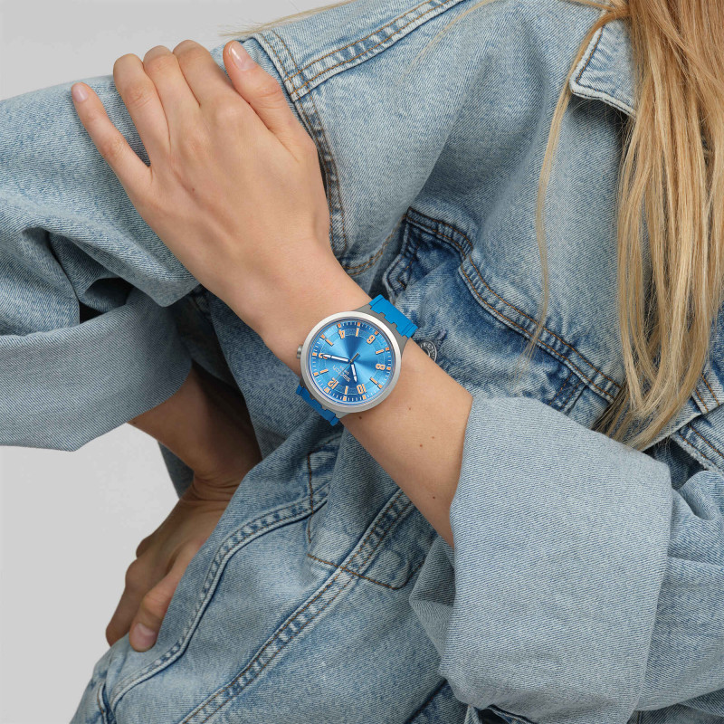 Montre Blue In The Works SB07S115 - Swatch