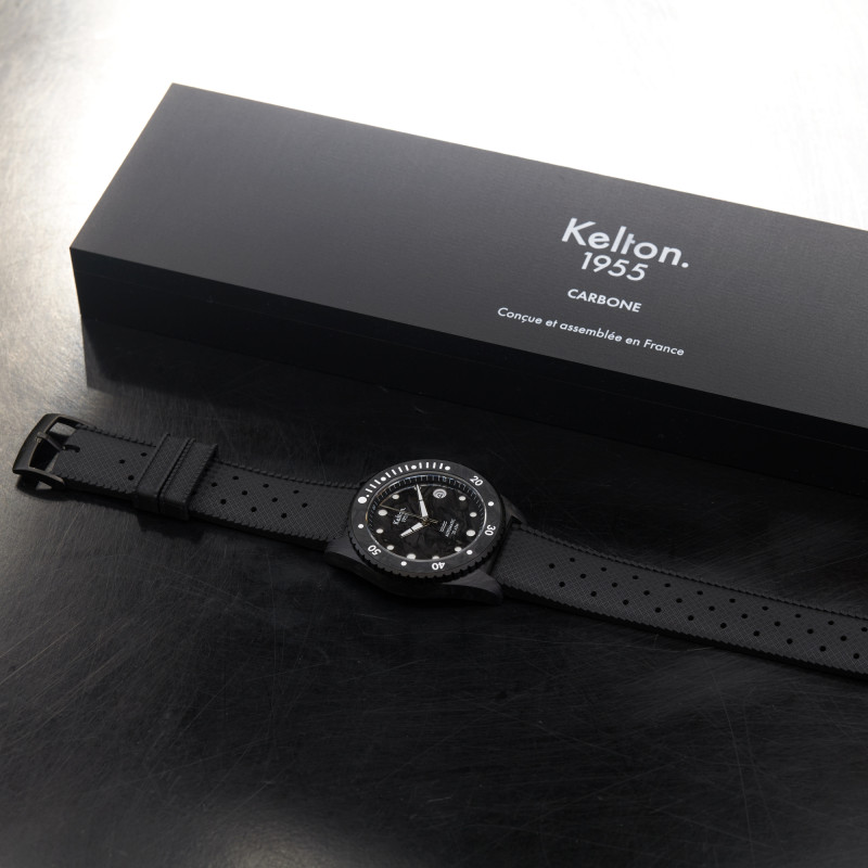 Montre 1955 Carbone 20 ATM 9125112 - Kelton