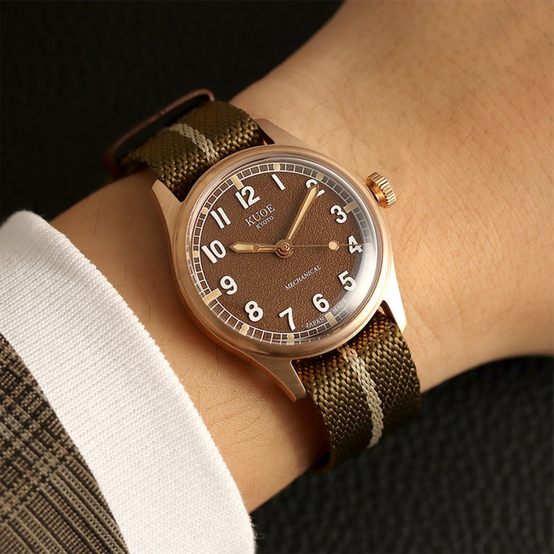 Montre Old Smith 90-002 Bronze Case Brown Dial No-Date - Kuoe Kyoto