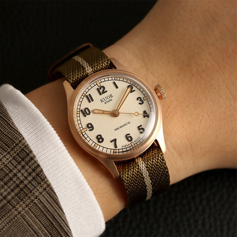Montre Old Smith 90-002 Bronze Case Ivory Dial No-Date - Kuoe Kyoto