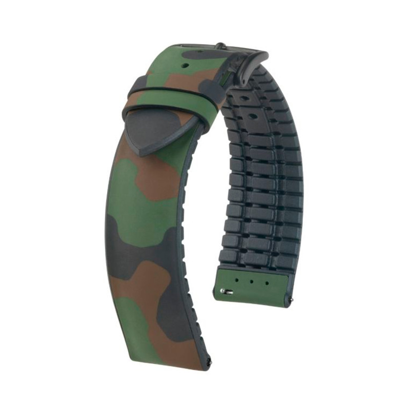 Bracelet de montre John Vert 0925088X40 en 22 mm ou 20 mm - Hirsch