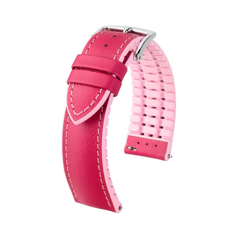 Bracelet de montre Lindsey Rose Foncé 0922202X25 en 20 mm ou 18 mm - Hirsch