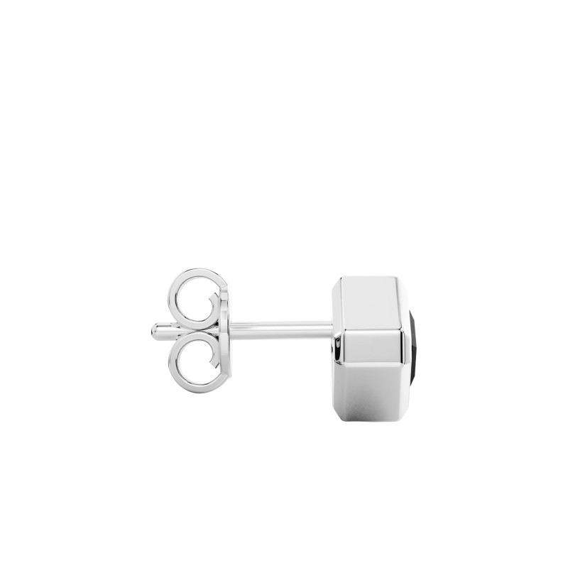 PROMO 1 Boucle d'Oreille Insignia Octogonale en Argent 925 & Spinelle Noir - ESO012 - Zancan OCARAT.COM BIJOUTERIE N°1