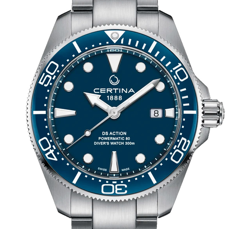 Montre DS Action Diver 43mm Powermatic 80 C0326071104100 - Certina