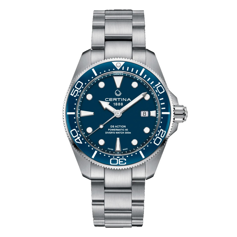Montre DS Action Diver 43mm Powermatic 80 C0326071104100 - Certina