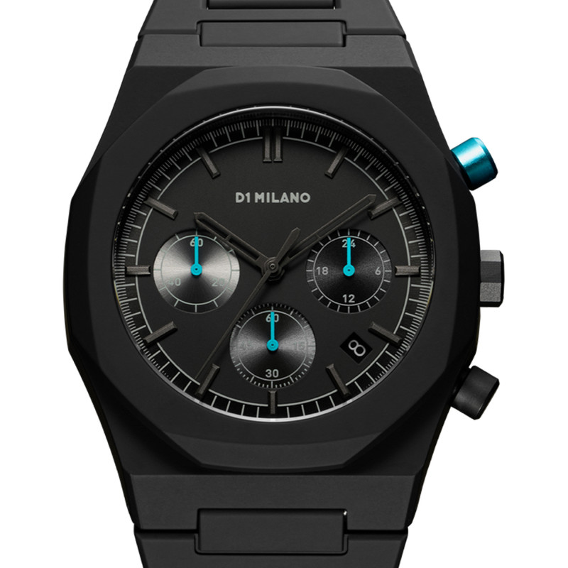 PROMO Montre Polychrono - Characoal Black PHBJ07 - D1 Milano OCARAT.COM BIJOUTERIE N°1