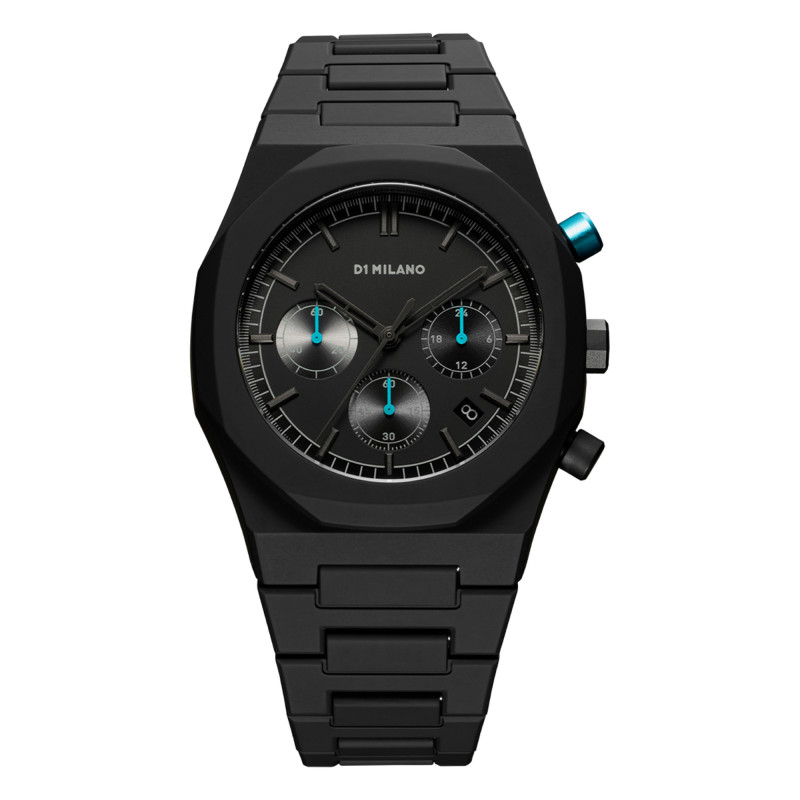 PROMO Montre Polychrono - Characoal Black PHBJ07 - D1 Milano OCARAT.COM BIJOUTERIE N°1