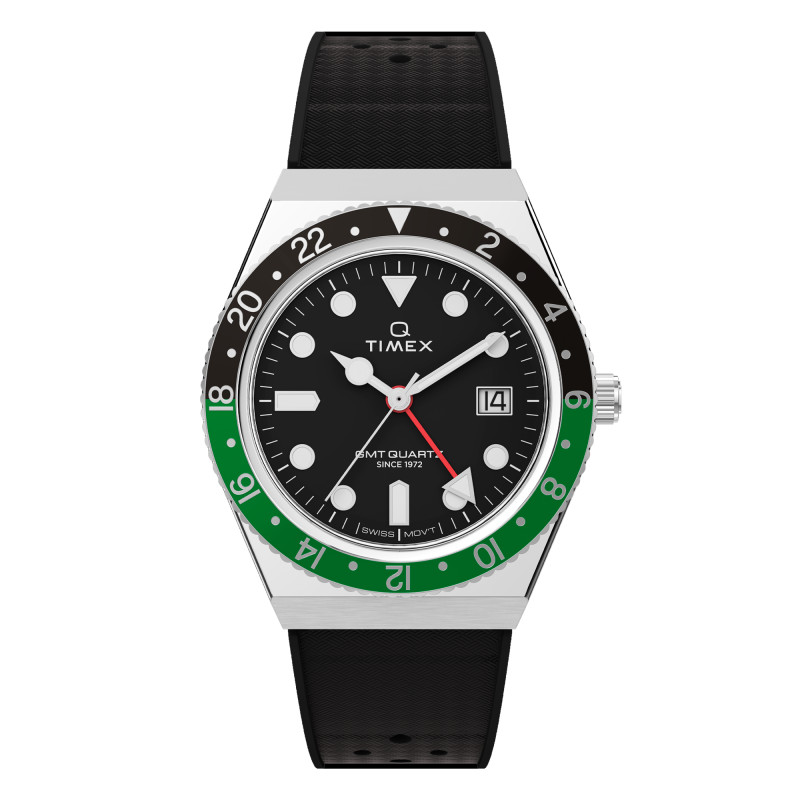 PROMO Montre Q Timex GMT TW2W57500 - Timex OCARAT.COM BIJOUTERIE N°1