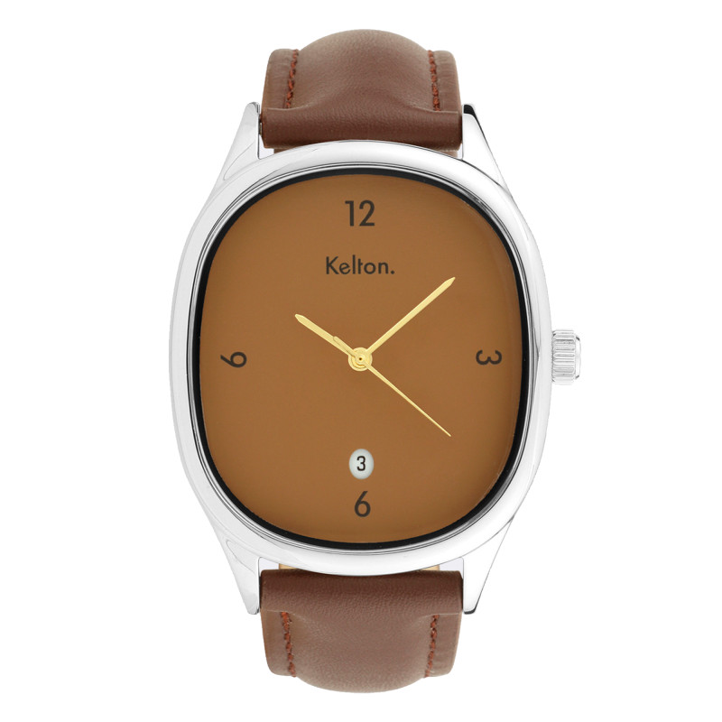 Montre Grande Colorama Acier Double Choco 9124932 - Kelton