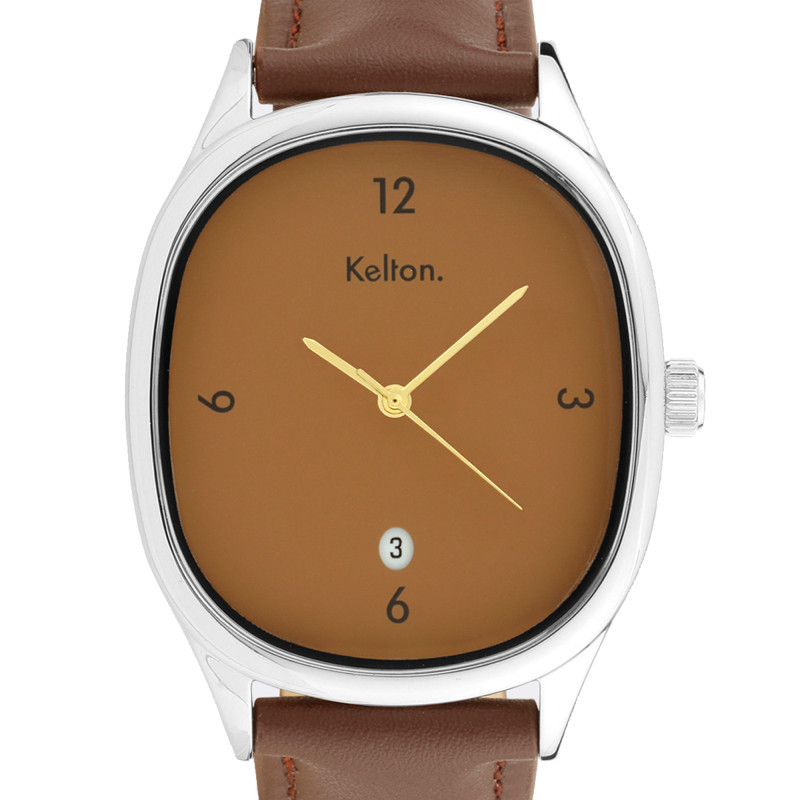 Montre Grande Colorama Acier Double Choco 9124932 - Kelton